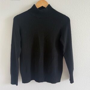 Preston & York Black Cashmere Cowl Neck Sweater